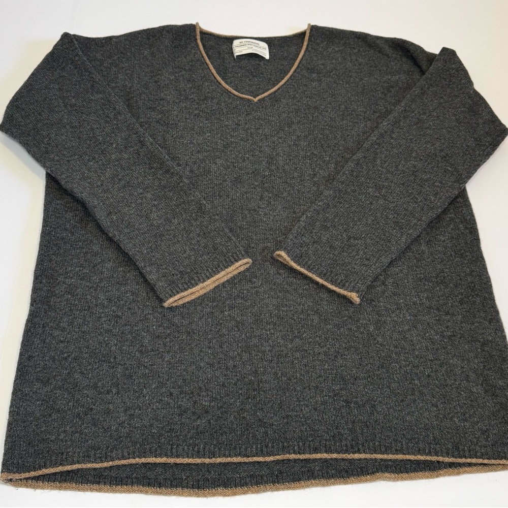 REI Co-op Lambswool V-Neck Sweater men’s size large